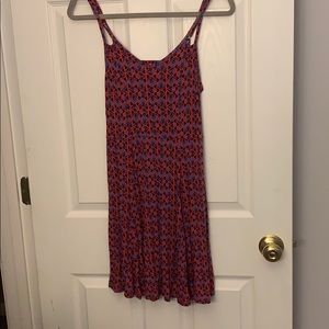 Spaghetti strap multi colored dress